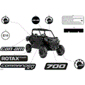 BODY - DECALS - 2025 CAN AM COMMANDER 700 XT - TIMELESS BLACK METALLIC - 60" WIDTH CALI