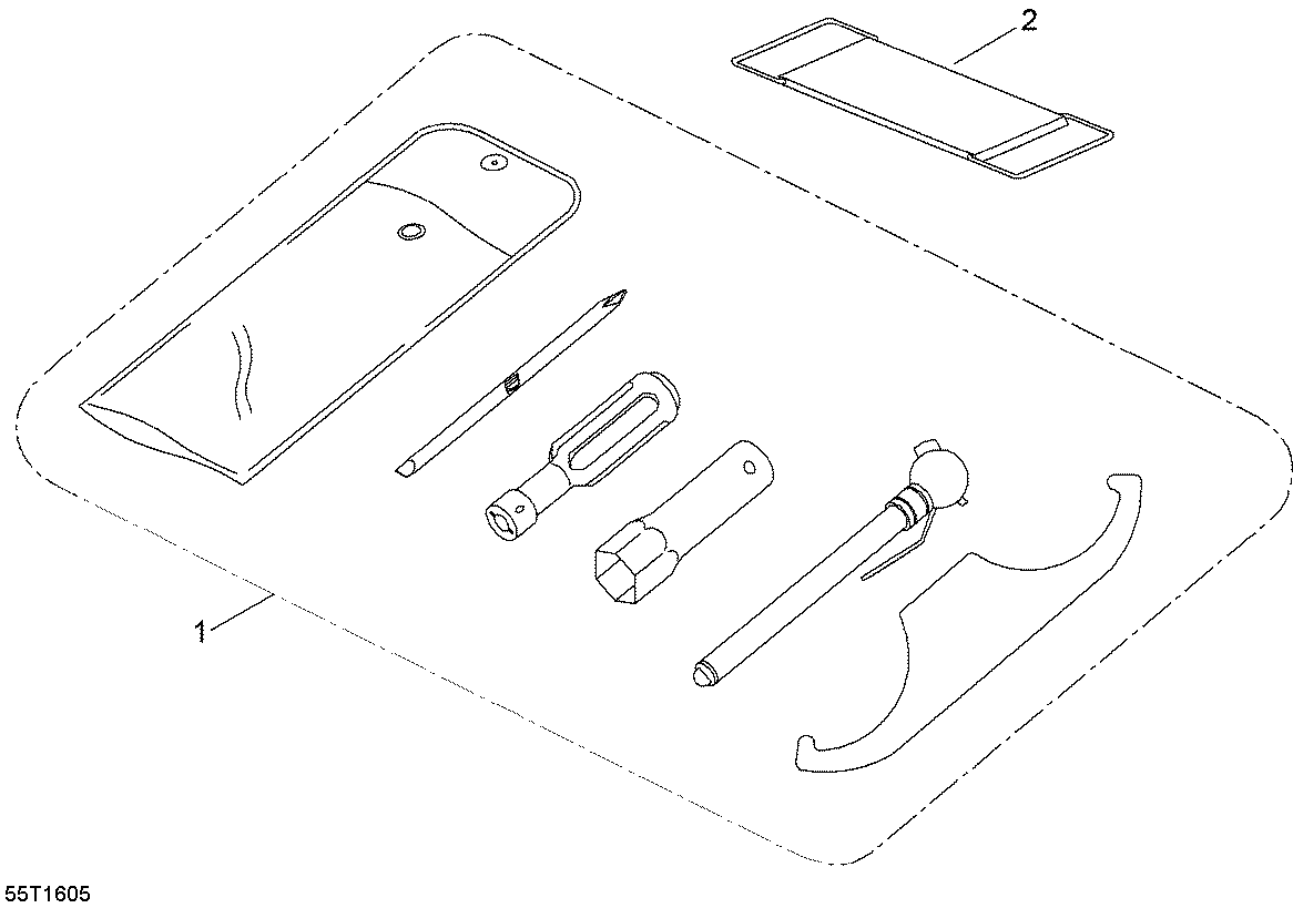 An Image of a Genuine Can-Am Parts Schematic Diagram showing the schematic - TOOLS