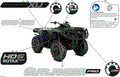 BODY - FEATURE DECALS - 2025 CAN AM OUTLANDER PRO HD5 4X4 XU - COMPASS GREEN - (2)