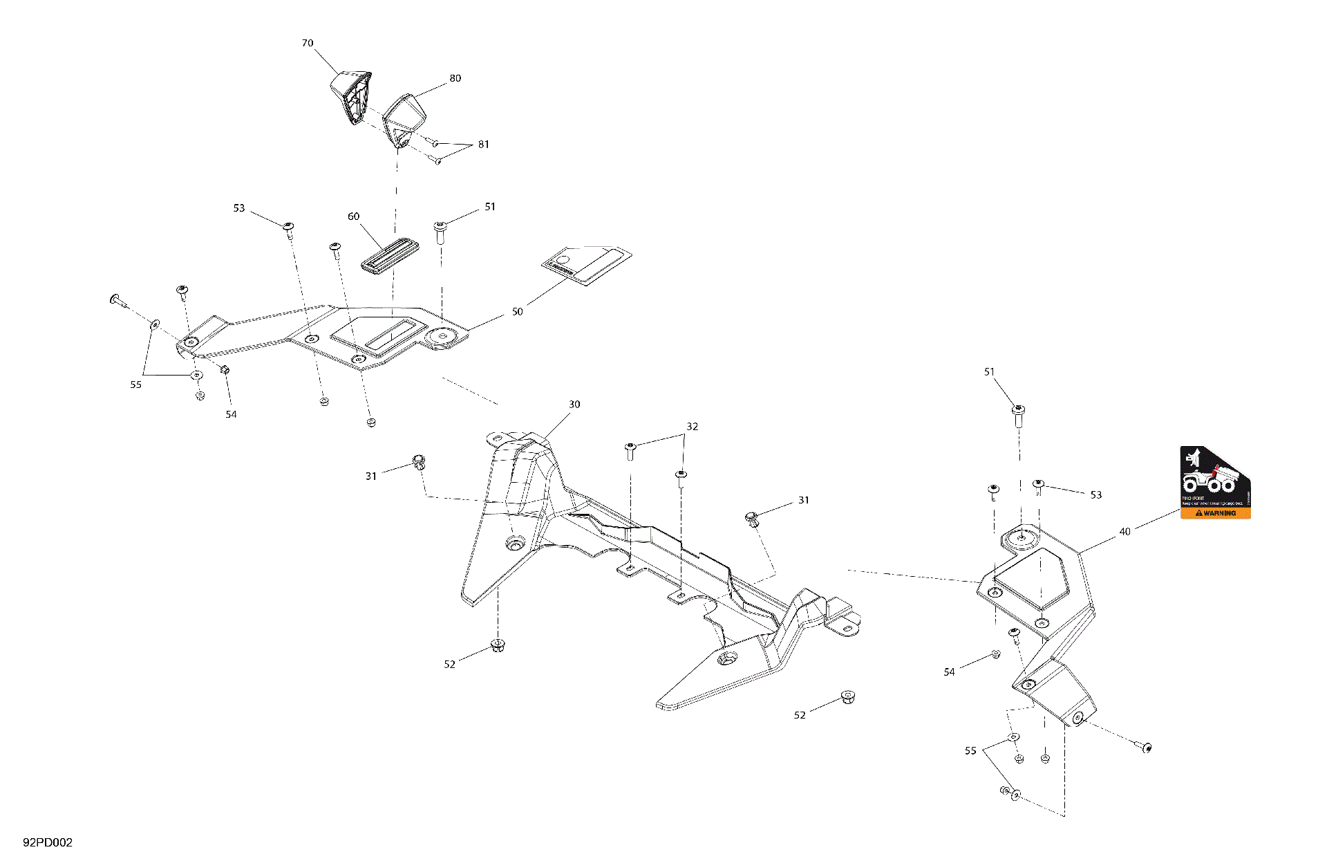An Image of a Genuine Can-Am Parts Schematic Diagram showing the schematic - MISCELLANEOUS - ACCESSORIES