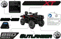BODY - FEATURE DECALS - 2026 CAN AM OUTLANDER MAX 850 4X4 XT - FIERY RED METALLIC