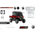 BODY - DECALS - 2025 CAN AM DEFENDER MAX HD10 LTD CAB - FIERY RED METALLIC - 65" WIDTH