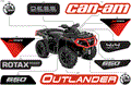 BODY - FEATURE DECALS - 2018 CAN AM OUTLANDER 4X4 X MR 650 EFI - CAN AM RED