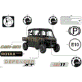 BODY - DECALS - 2026 CAN AM DEFENDER MAX HD11 XT CAB - DARK WILDLAND CAMO - 65" WIDTH - (2)