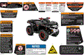 BODY - WARNING DECALS - 2023 CAN AM OUTLANDER 1000R EFI X XC