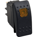 Lighted Rocker Switch Amber by Open Trail