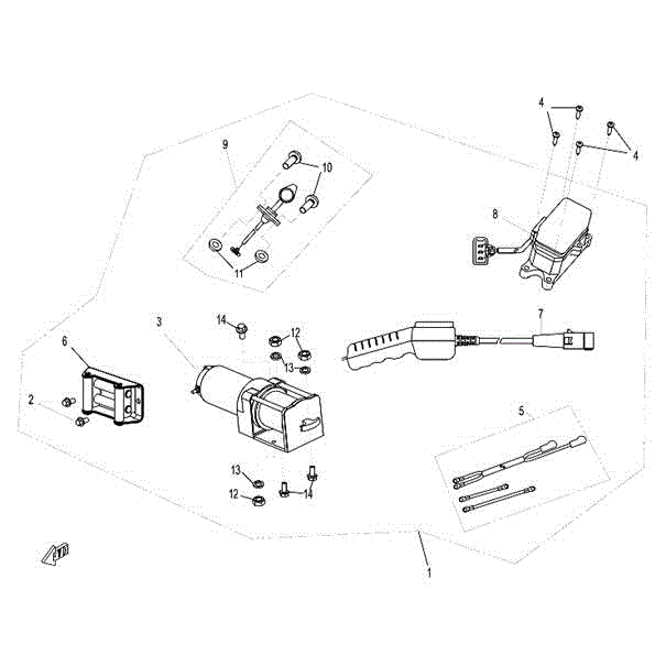 Exploded technical diagram showing labeled parts like handle, connectors, rods, and the Tapping Screw St4.8X25 (Replaces 30110-480250040) by CF Moto for OEM identification or assembly—featured at Witchdoctors.com.
