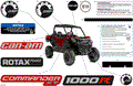 BODY - DECALS - 2024 CAN AM COMMANDER 1000R EFI XT - FIERY RED METALLIC - 64" WIDTH