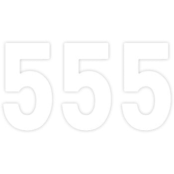 Pro Number 5 White 8" by Factory Effex