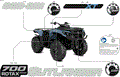 BODY - FEATURE DECALS - 2026 CAN AM OUTLANDER MAX 700 4X4 XT - CALI - SCANDI BLUE