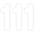 Pro Number 1 White 7" by Factory Effex