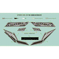 2017 MODELS USA CRYSTAL ORANGE/INJECTED BLUE DECALS - 2017 CFMOTO UFORCE 500