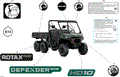 BODY - DECALS - 2026 CAN AM DEFENDER 6X6 HD10 DPS - COMPASS GREEN - 64" WIDTH