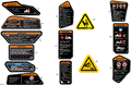 BODY - WARNING DECALS - 2026 CAN AM OUTLANDER MAX 700 6X6 DPS EFI - GRANITE GREY