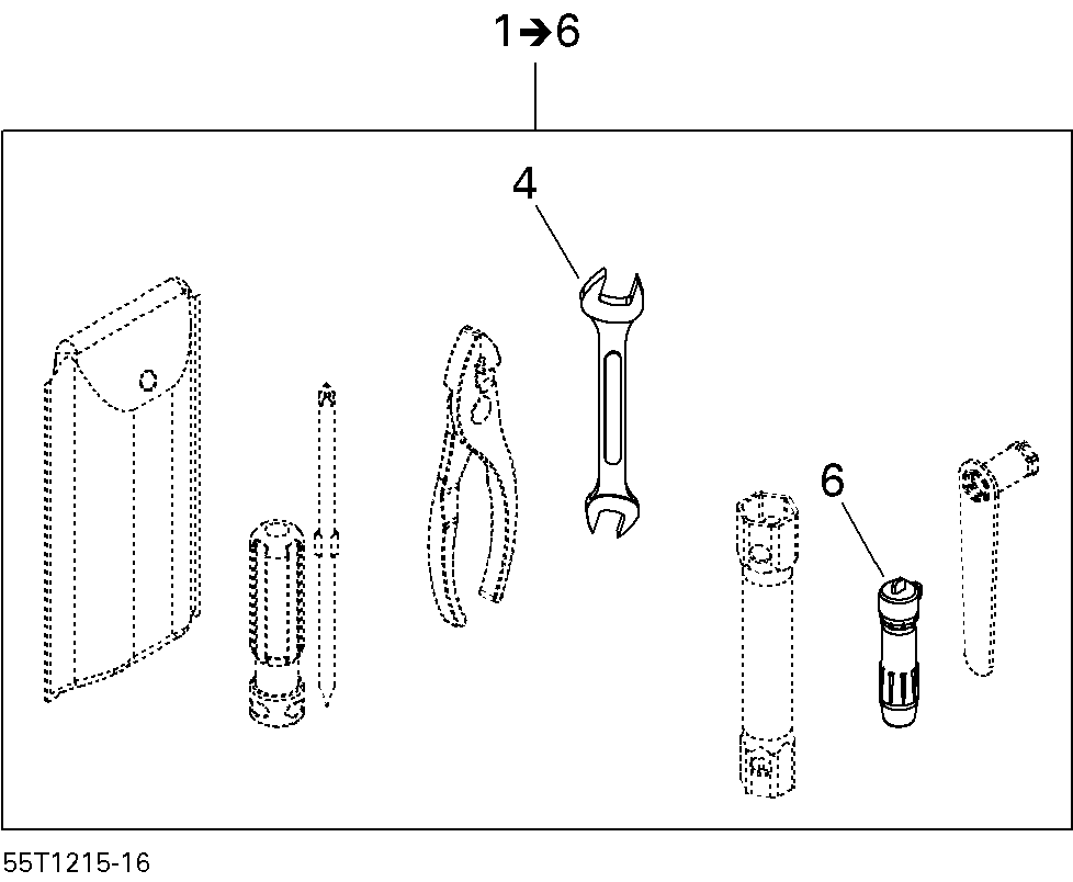 An Image of a Genuine Can-Am Parts Schematic Diagram showing the schematic - TOOLS