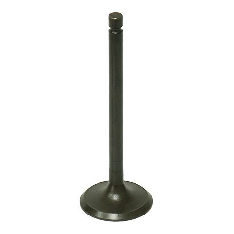 A Polaris Sportsman/Touring Exhaust Valve by Bronco, featuring a round flat base and long cylindrical stem, stands upright against a white background—essential for ATV engine performance. Available at Witchdoctors.com.