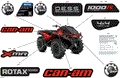 BODY - FEATURE DECALS - 2024 CAN AM OUTLANDER 1000R EFI 4X4 X MR - LEGION RED