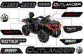 BODY - FEATURE DECALS - 2018 CAN AM OUTLANDER MAX 4X4 XT P 850 EFI - TIMELESS BLACK METALLIC