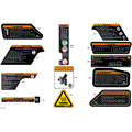 BODY - WARNING DECALS - 2026 CAN AM DEFENDER HD11 X MR - DARK WILDLAND CAMO - 65" WIDTH