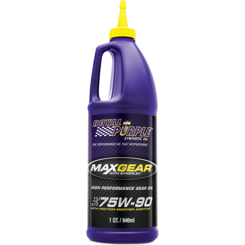 Royal Purple Max Gear Synthetic 75W-90 Gear Oil - 1 Quart for Automotive Gearboxes