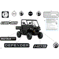 BODY - DECALS - 2025 CAN AM DEFENDER MAX HD9 DPS - STEALTH BLACK - 62" WIDTH