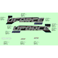 DECAL KIT (TWLIGHT BLUE) - 2024 CFMOTO UFORCE 600