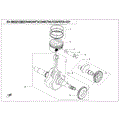 CRANKSHAFT/CONNECTING ROD/PISTON ASSY - 2021 CFMOTO ZFORCE 500