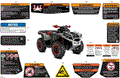 BODY - WARNING DECALS - 2024 CAN AM OUTLANDER 1000R EFI 4X4 X XC - CHALK