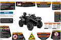 BODY - WARNING DECALS - 2024 CAN AM OUTLANDER 850 EFI 4X4 HUNTING EDITION - WILDLAND CAMO