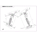 REAR SHOCK ABSORBER (GAS) - 2023 CFMOTO CFORCE 800 XC