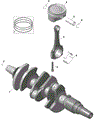 ROTAX - CRANKSHAFT AND PISTONS - 2026 CAN AM DEFENDER HD11 XT - DARK WILDLAND CAMO - 65" WIDTH