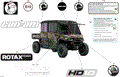 BODY - DECALS - 2025 CAN AM DEFENDER HD10 LTD CAB - WILDLAND CAMO - 65" WIDTH