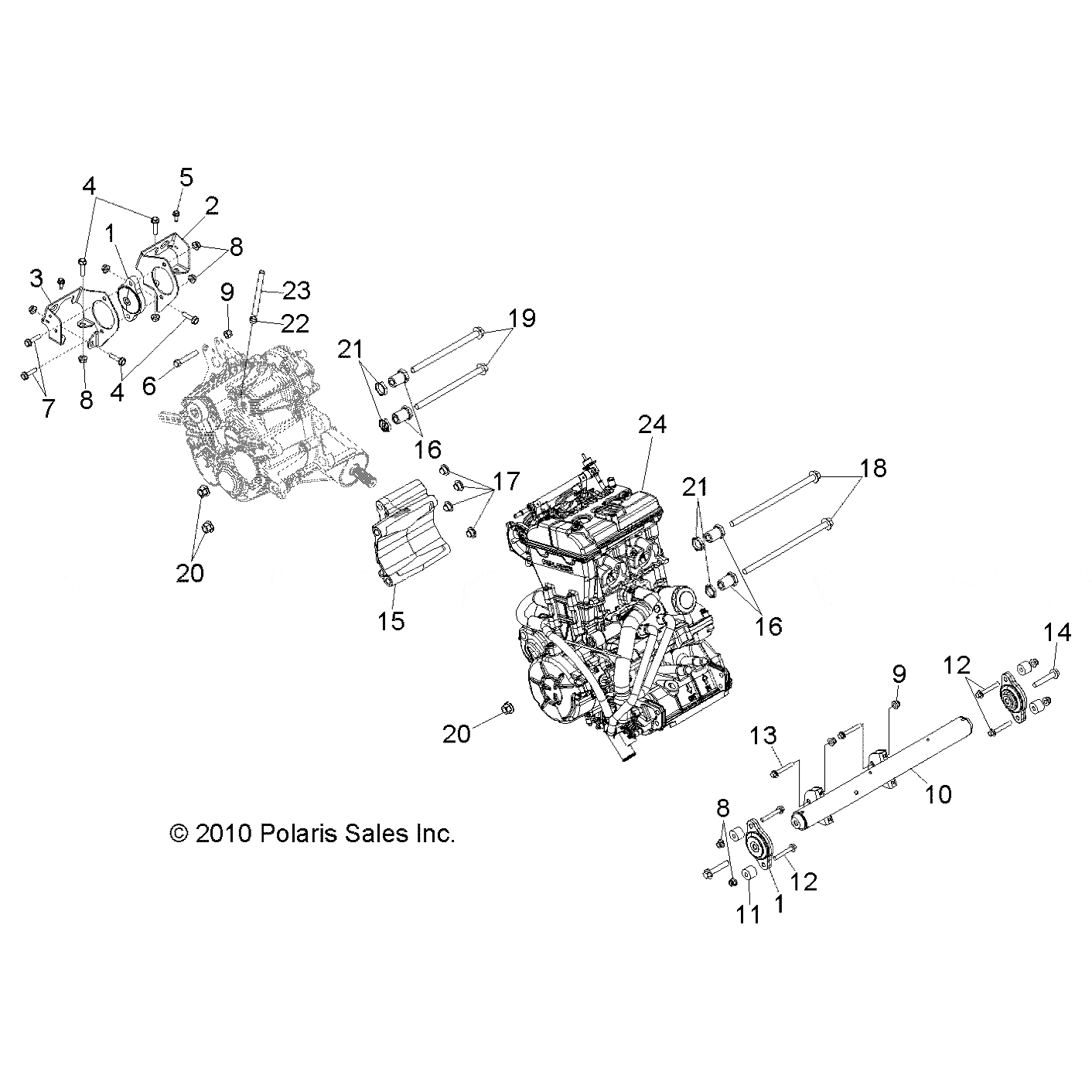 Engine Bushing Mount, Hnd by Polaris 5137670 OEM Hardware P5137670 Off Road Express