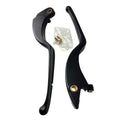 Brake & Clutch Lever Set Engraved "Indian" Black for Scout by Witchdoctors