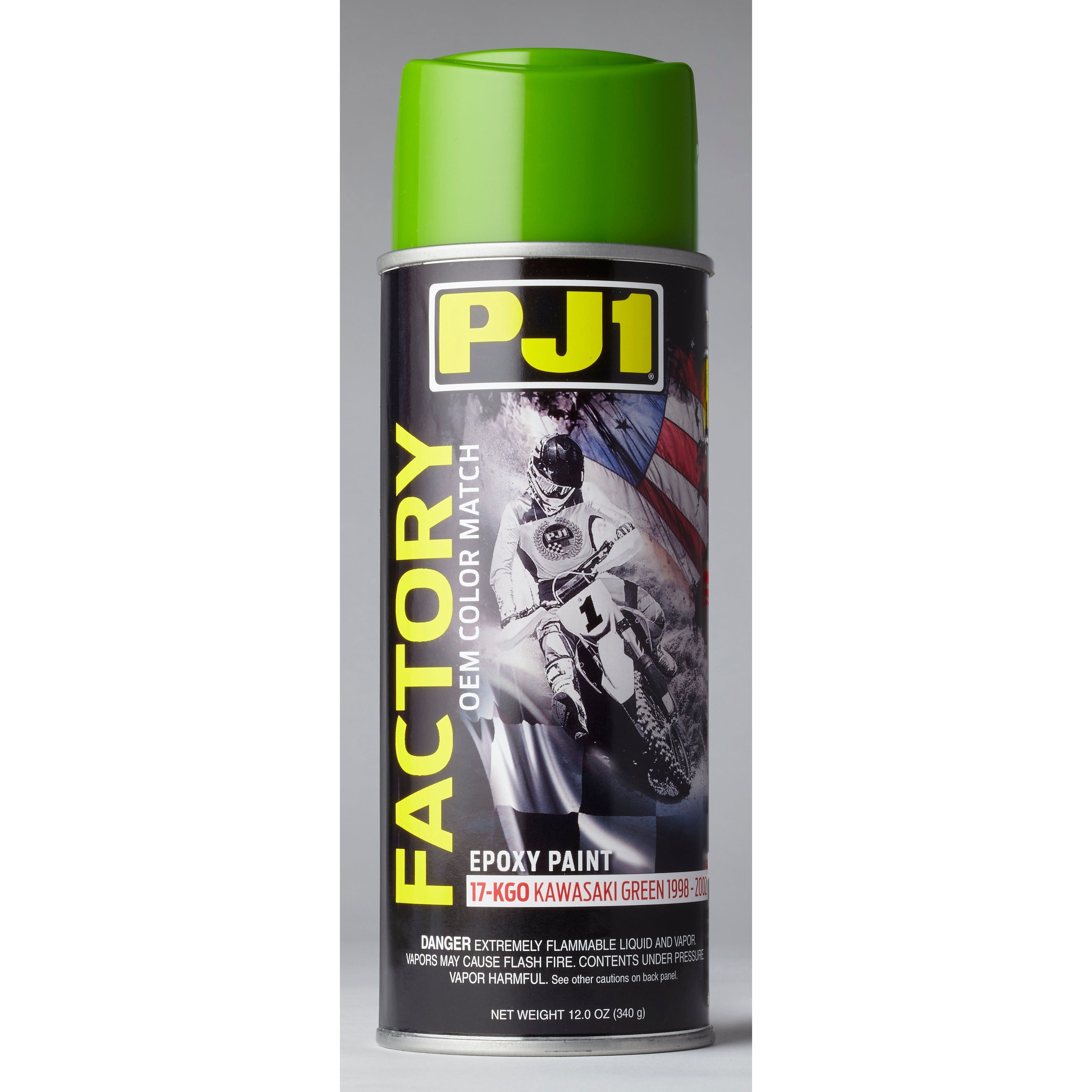 Epoxy Paint Kawasaki Green Factory Oem Color Match by PJ1 17-KGO Aerosol Paint