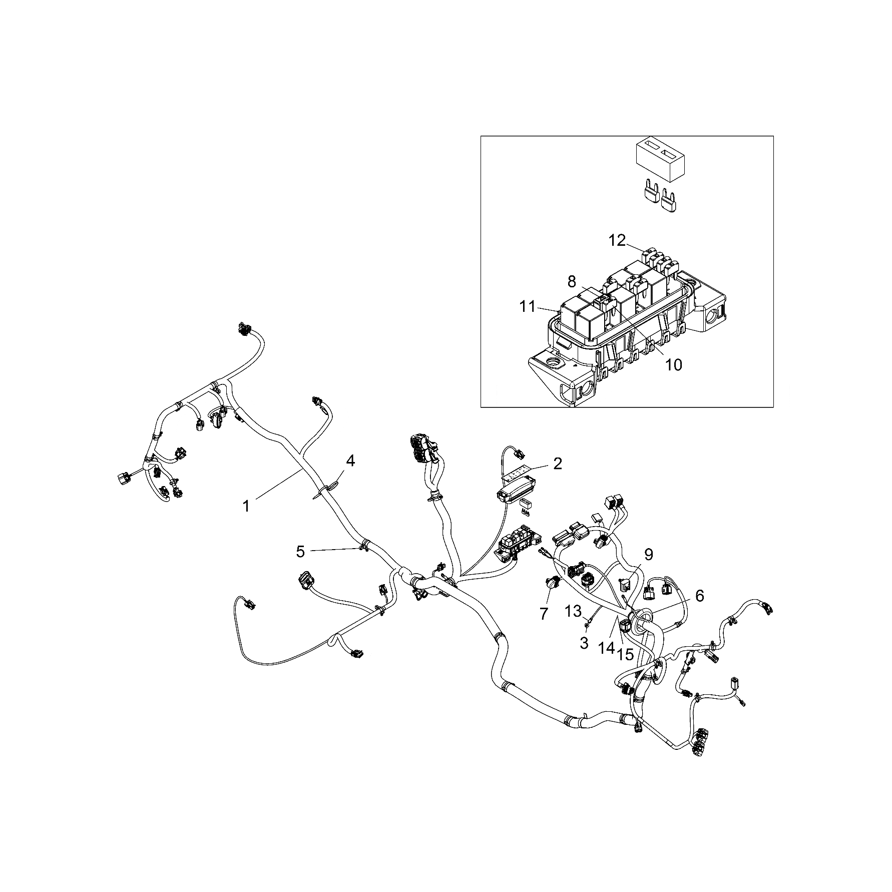 Eps Chassis Harness, Rzr by Polaris 2413987 OEM Hardware P2413987 Off Road Express Drop Ship