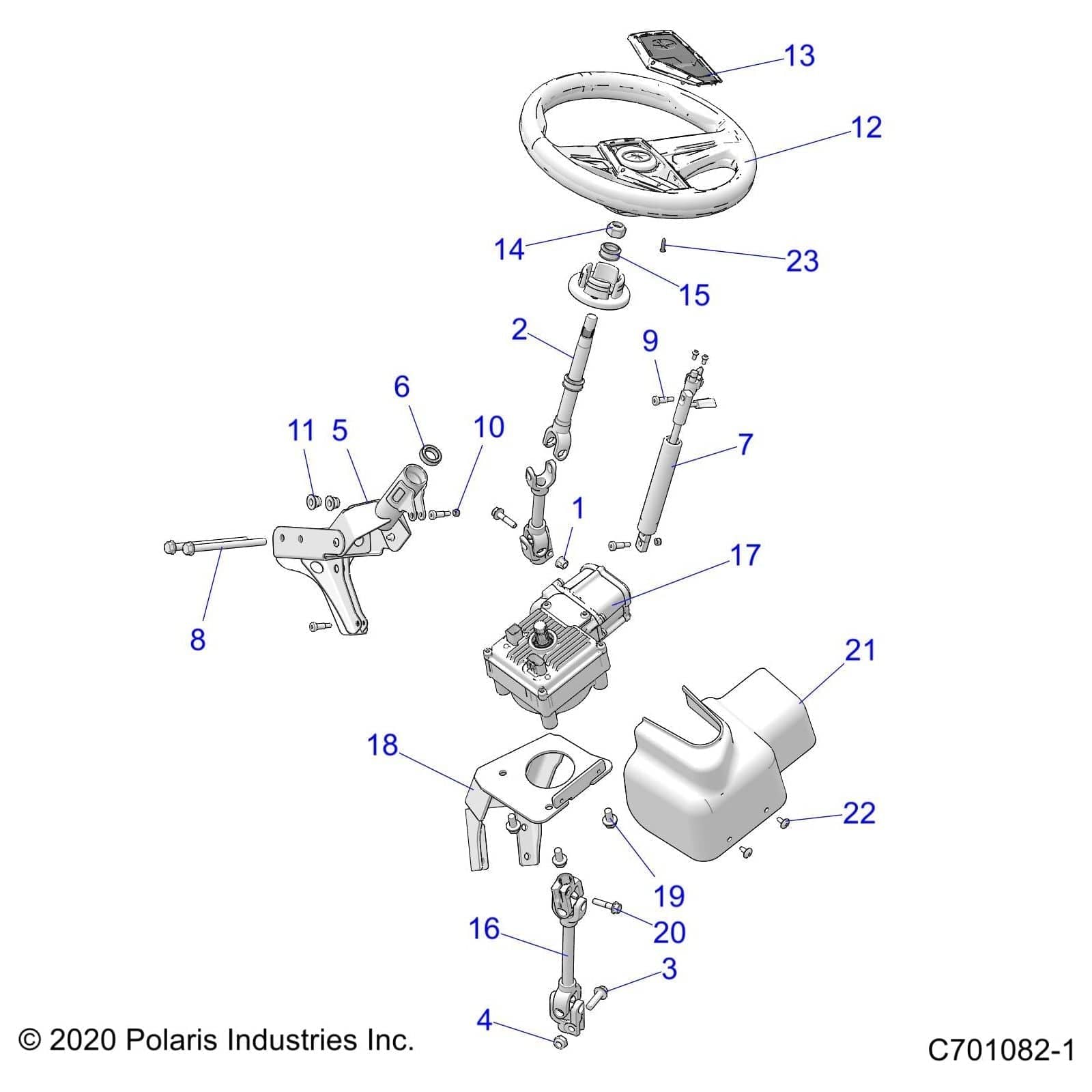 Eps Steering Shaft, Lower by Polaris 1824504 OEM Hardware P1824504 Off Road Express