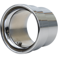 Exhaust End Cap Chrome 2.5 in by Cobra