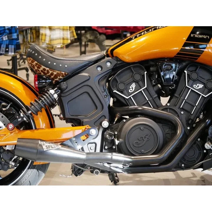 Exhaust Scout Shorty Black by Sawicki 930-01362 Exhaust Slip On Muffler