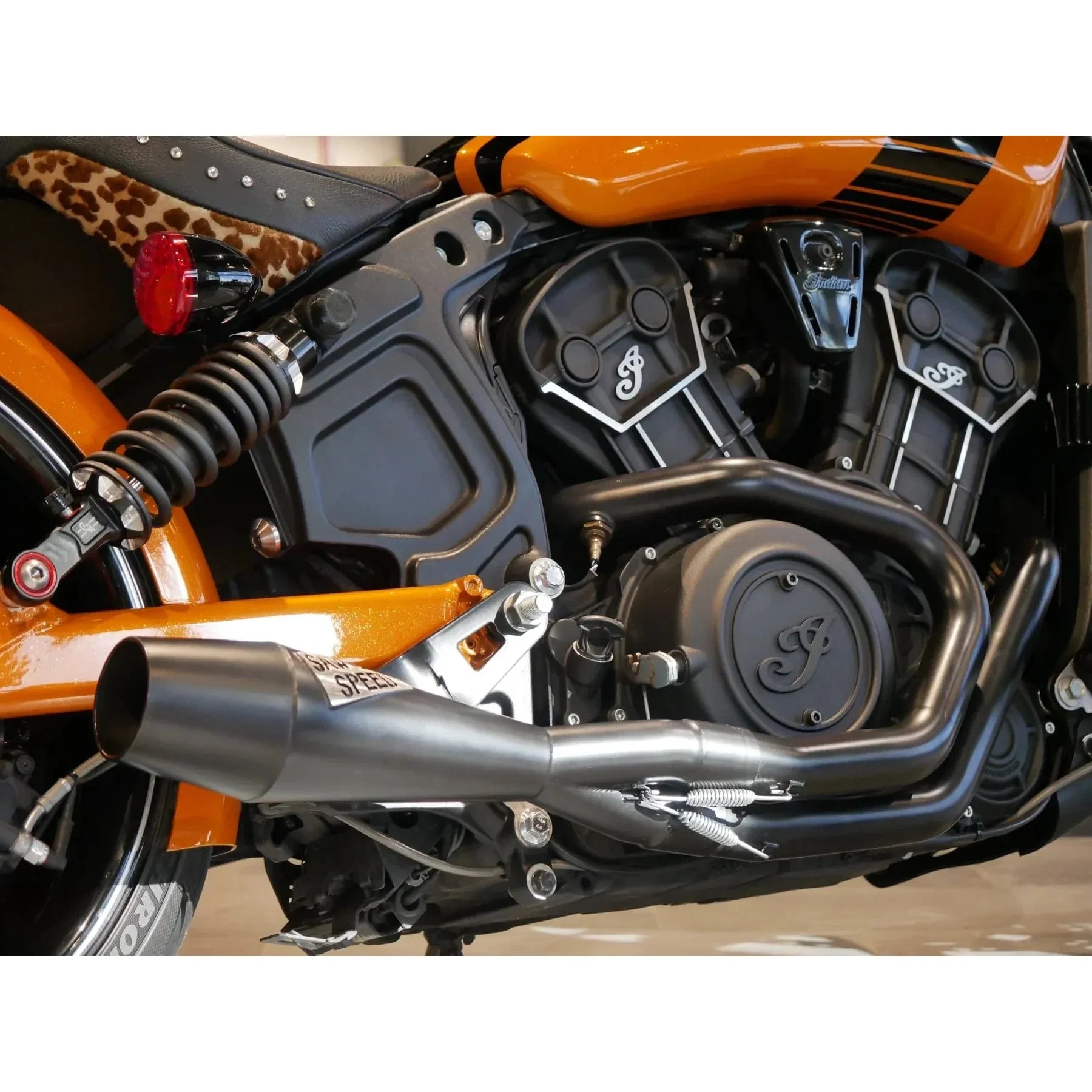 Exhaust Scout Shorty Cannon Black by Sawicki 930-01364 Exhaust Slip On Muffler
