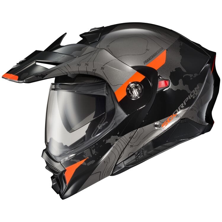 Western Powersports Full Face Helmet Hi-Vis Orange / 2X-Large EXO-AT960 Cold Weather Electric Graphic Helmet by Scorpion Exo 96-1037-EC