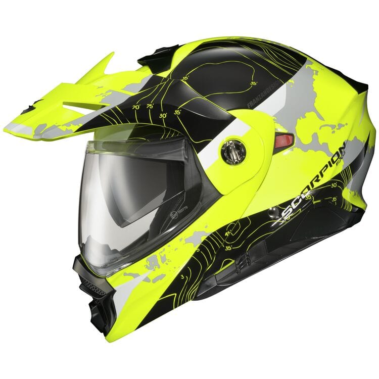 Western Powersports Full Face Helmet Hi-Vis Yellow / 2X-Large EXO-AT960 Cold Weather Electric Graphic Helmet by Scorpion Exo 96-1057-EC