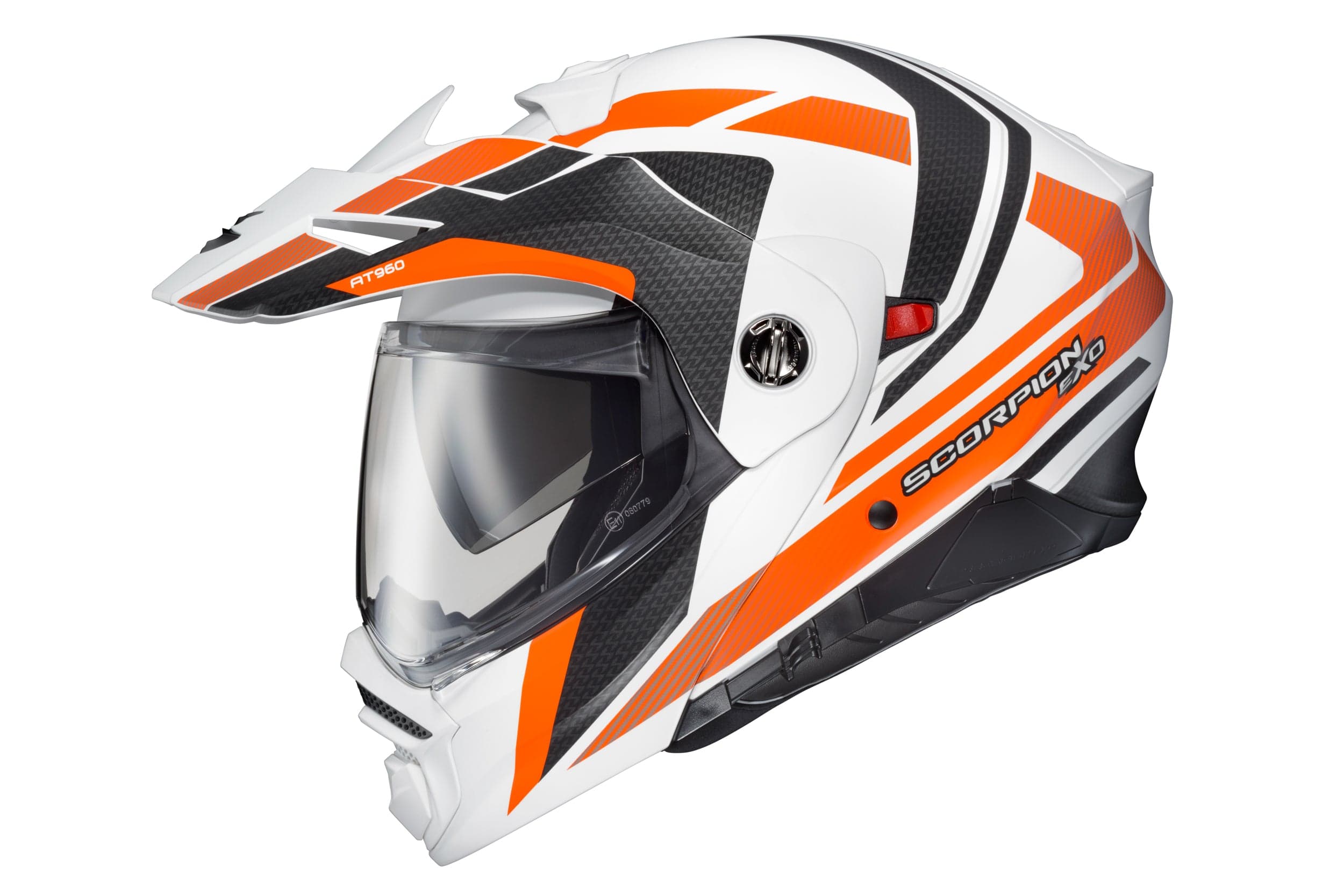 Western Powersports Modular Helmet White/Orange / 2X-Large EXO-AT960 Modular Helmet Hicks by Scorpion Exo 96-1157