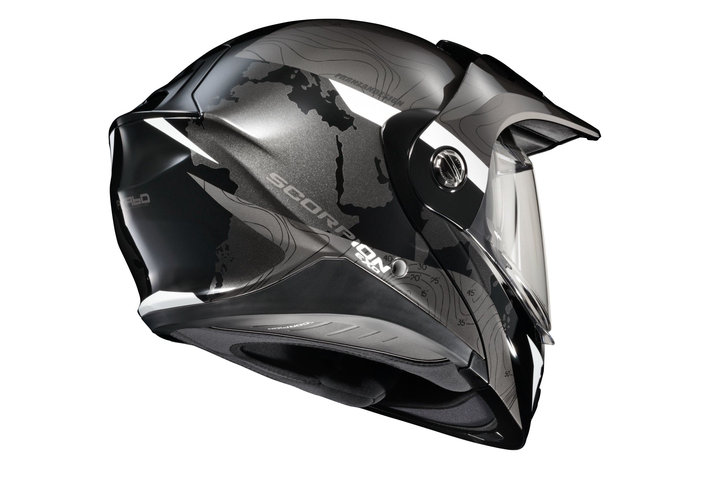 Western Powersports Modular Helmet EXO-AT960 Modular Helmet Topographic by Scorpion Exo