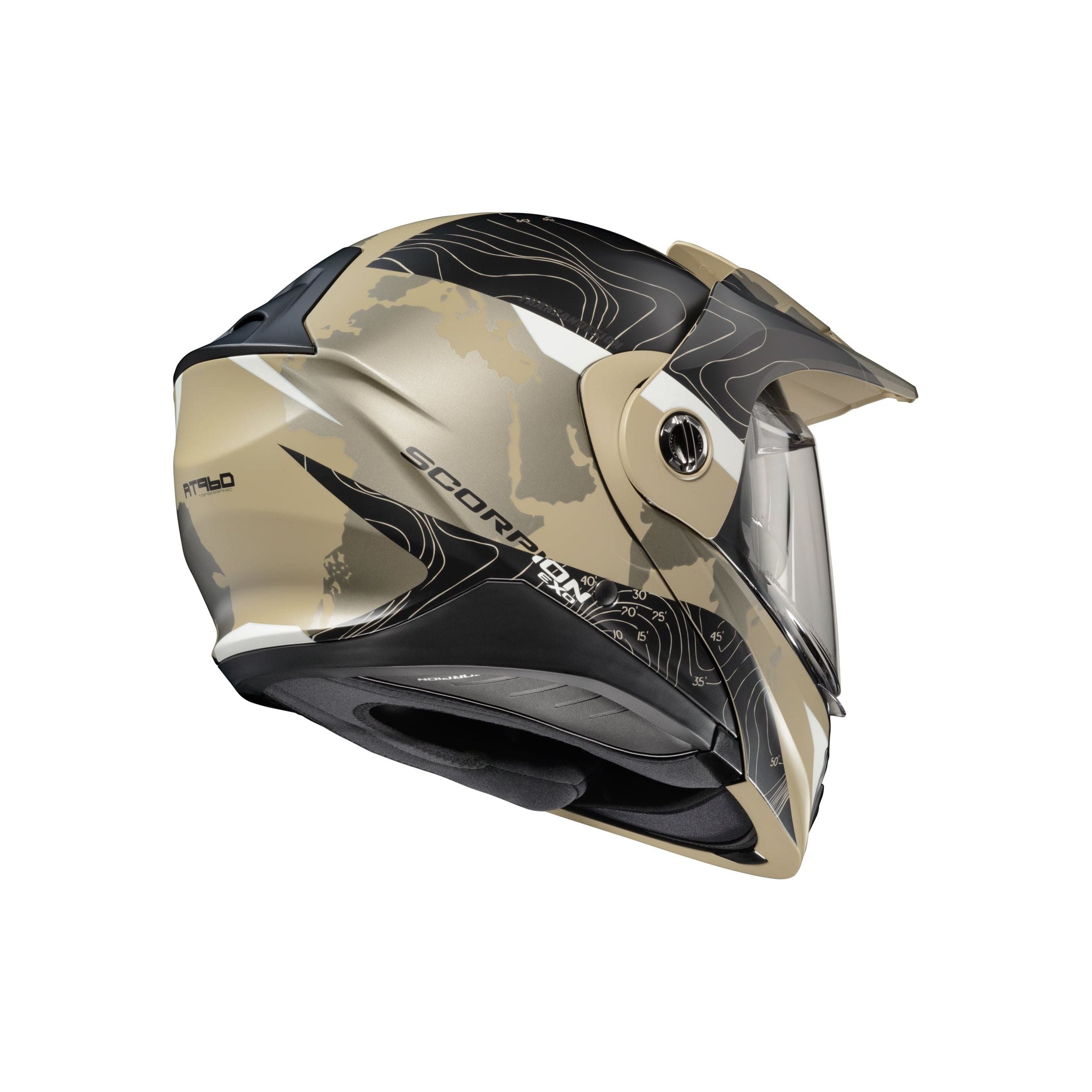 modular scorpion helmet Scorpion Black/Orange EXO-AT960 Modular Topographic Helmet