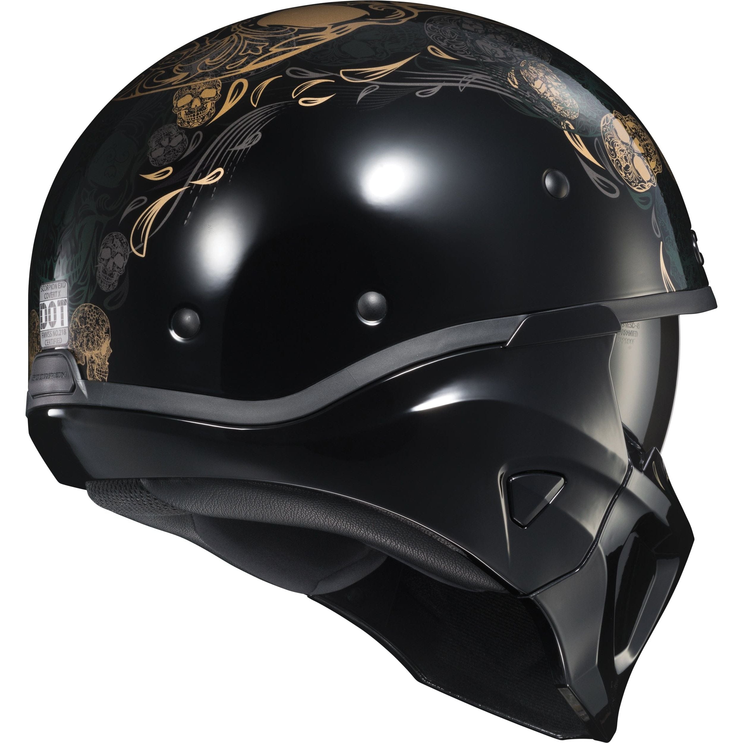 Exo-C90 Open-Face Kalavera Helmet By Scorpion Exo Open Face 3/4 Helmet