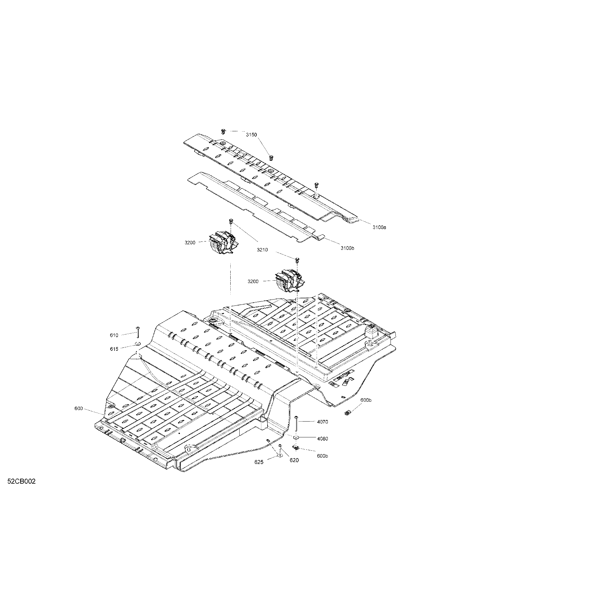 An Image of a Genuine Can-Am Parts Schematic Diagram showing the schematic - CAB INTERIOR - FLOOR