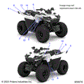 BODY: DECALS WARNING AND REFLECTORS - 2024 POLARIS OUTLAW 70