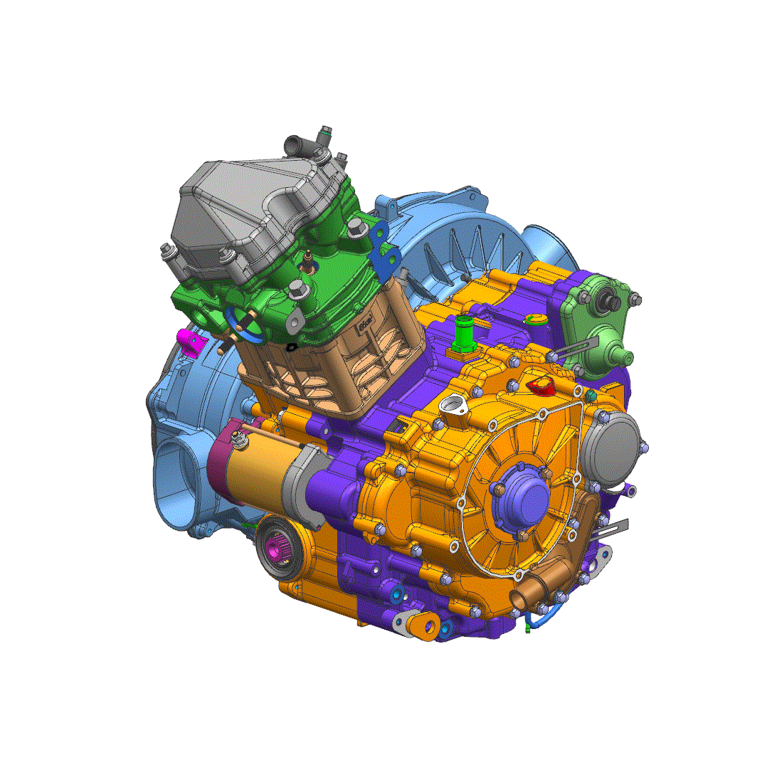 An Image of a genuine CFMOTO Parts Schematic Diagram showing the group - 191S ENGINE - 2022 CFMOTO CFORCE 600