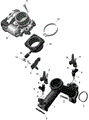 ROTAX - AIR INTAKE MANIFOLD AND THROTTLE BODY - 2026 CAN AM RENEGADE 1000R 4X4 X MR EFI - SCANDI BLUE